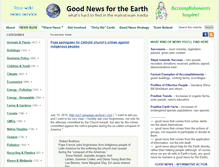 Tablet Screenshot of goodnewsfortheearth.org